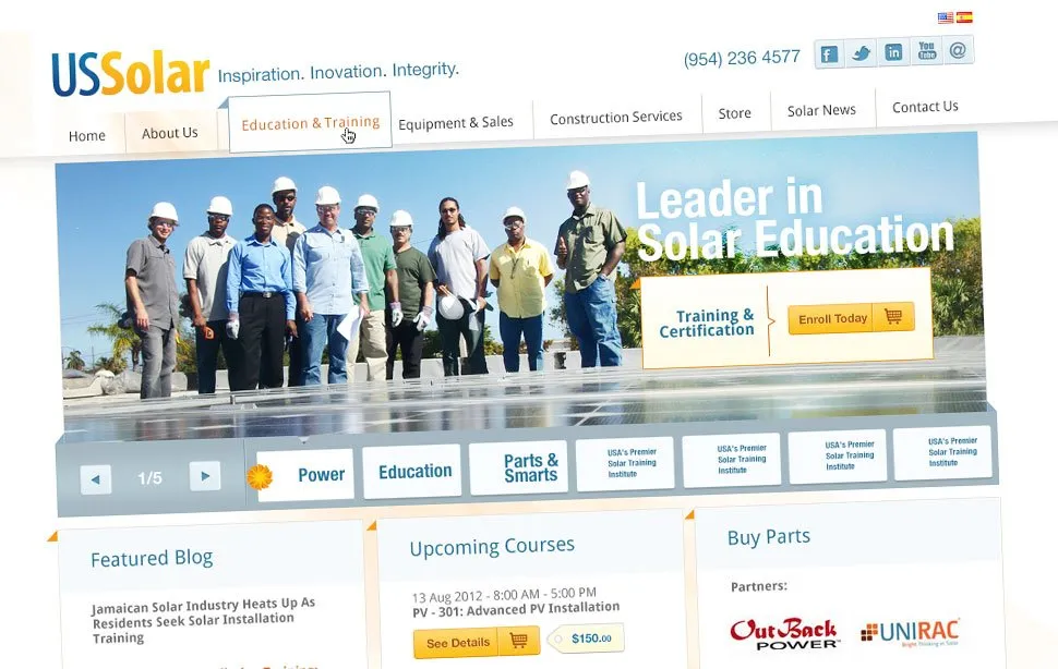 Solar Web Design