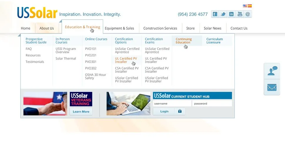 Solar Web Design