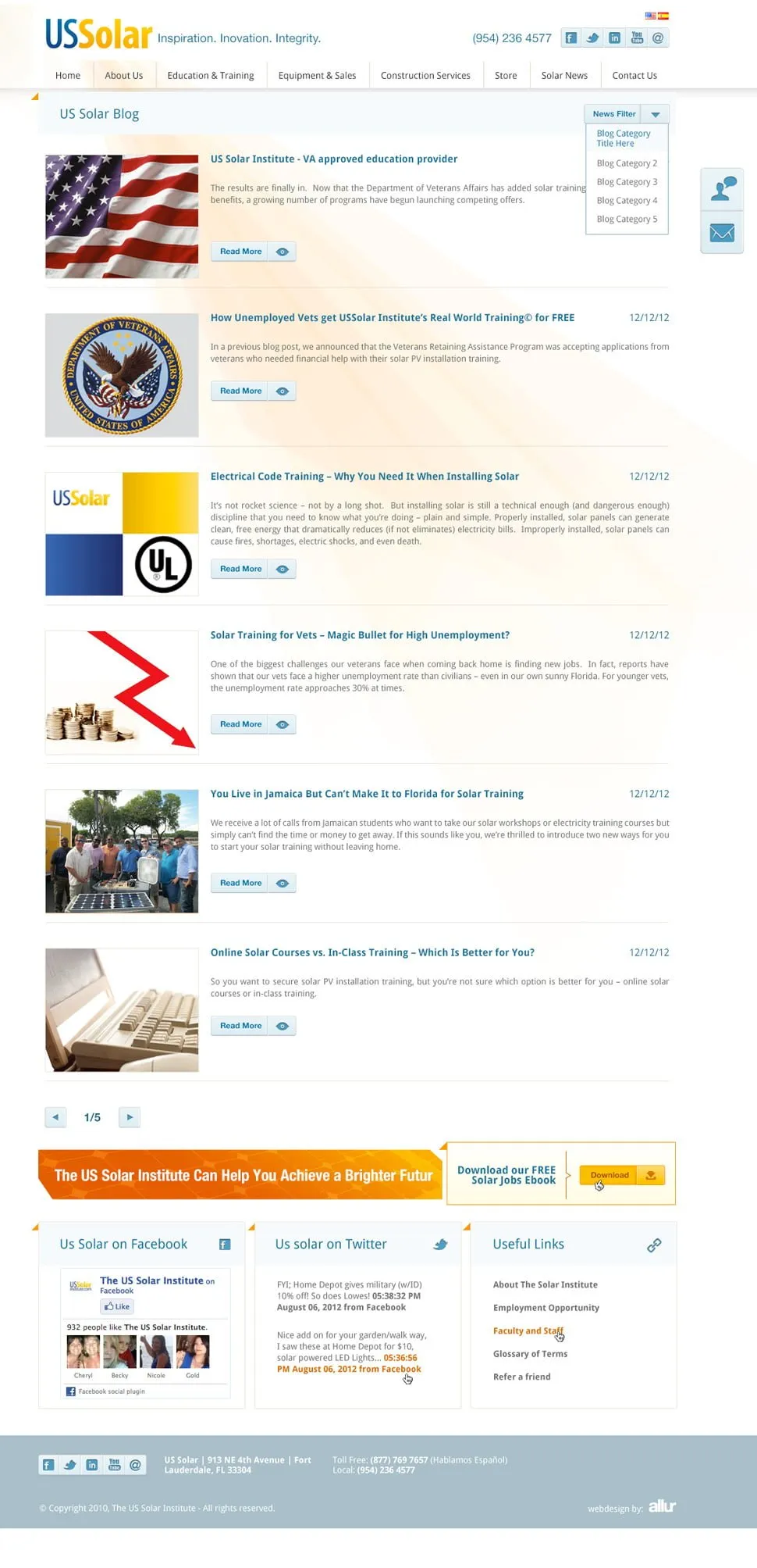 Solar Web Design