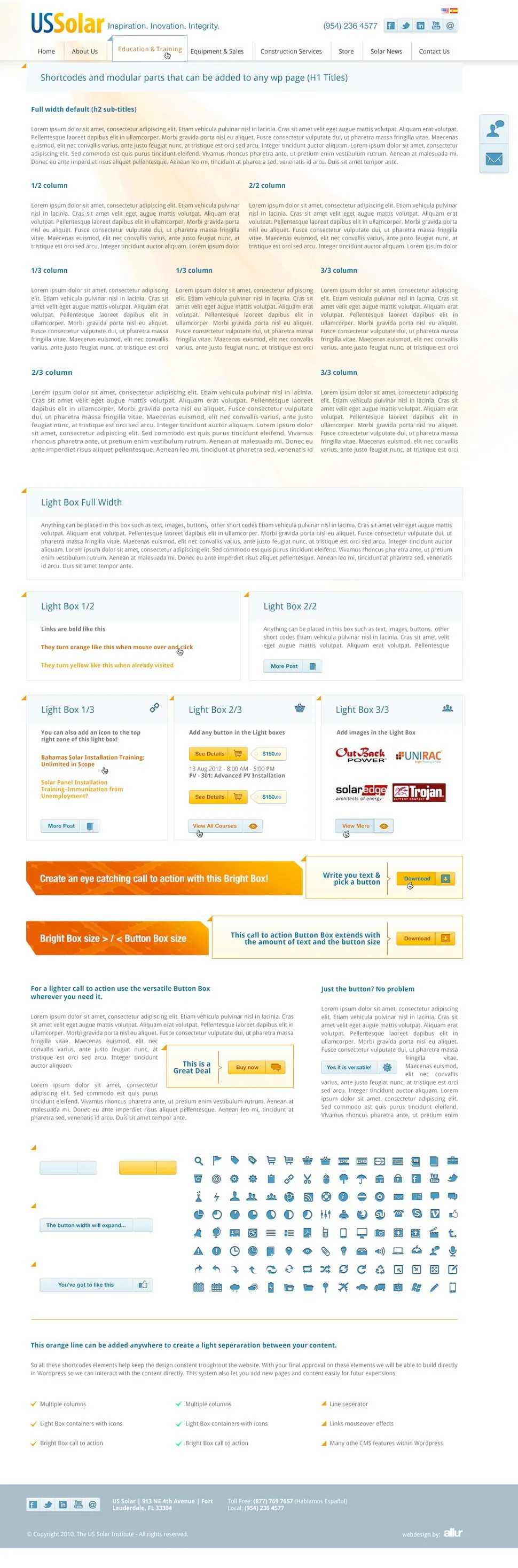 Solar Web Design