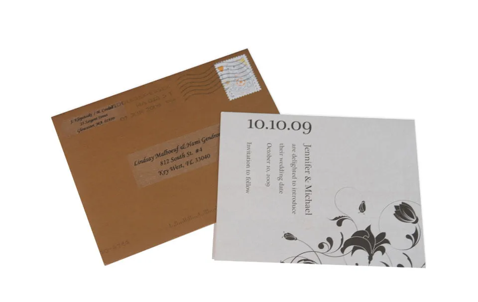 save the date card design key west
