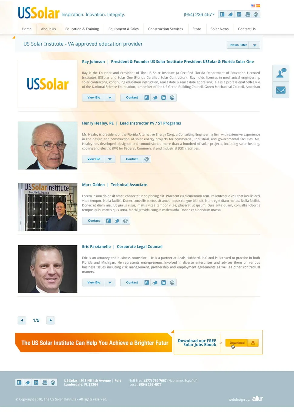 Solar Web Design