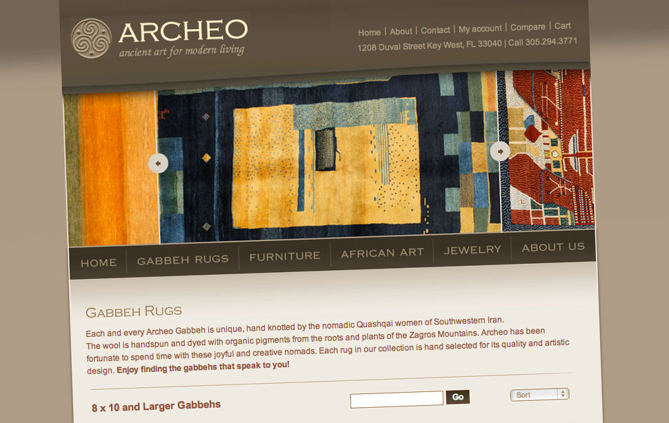 Design of Archeo online store based on Magento e-commerce platform
