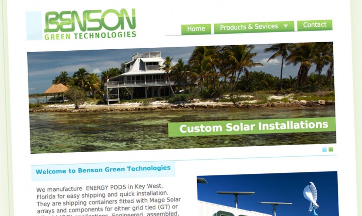 Benson Green Technologies's website