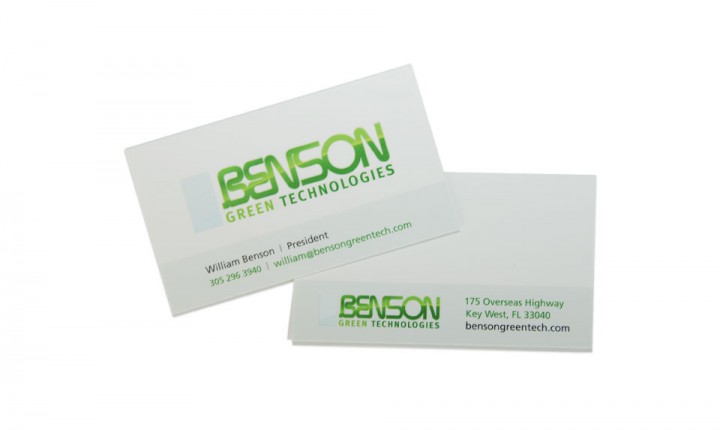 Business Card Design for Benson Key West
