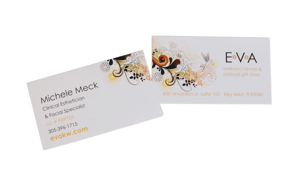 Business Card Design for Eva Key West
