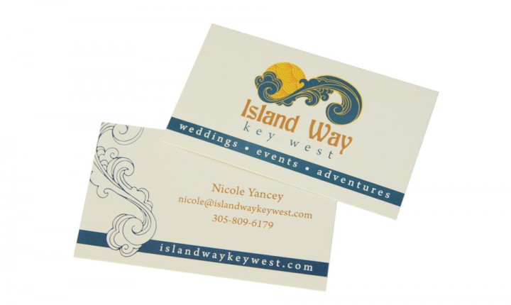 Island Way Key West Business Cards Design
