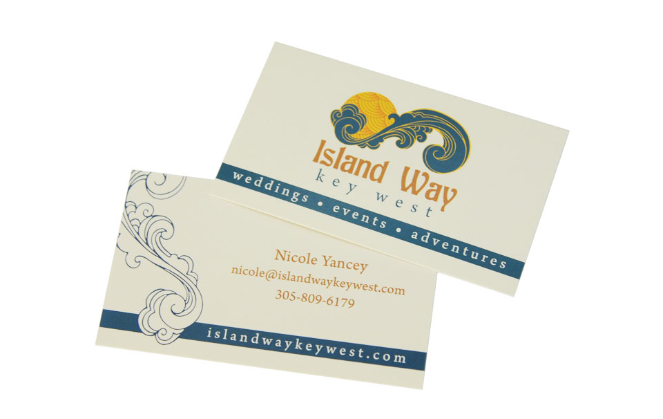 Island Way Key West Business Cards Design