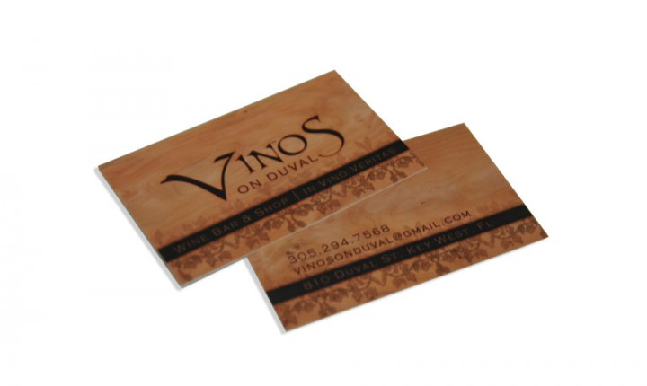 Vinos on Duval Key West Business Cards