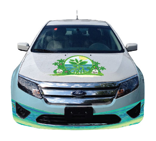 Hybrid Eco Car Wrap