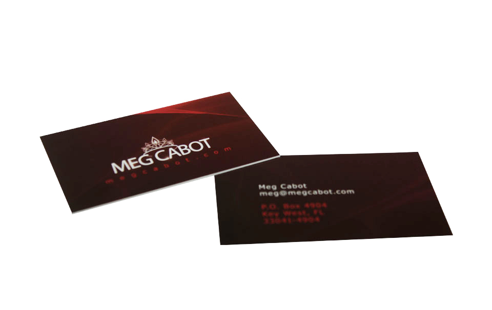 Meg Cabot Business Card Design